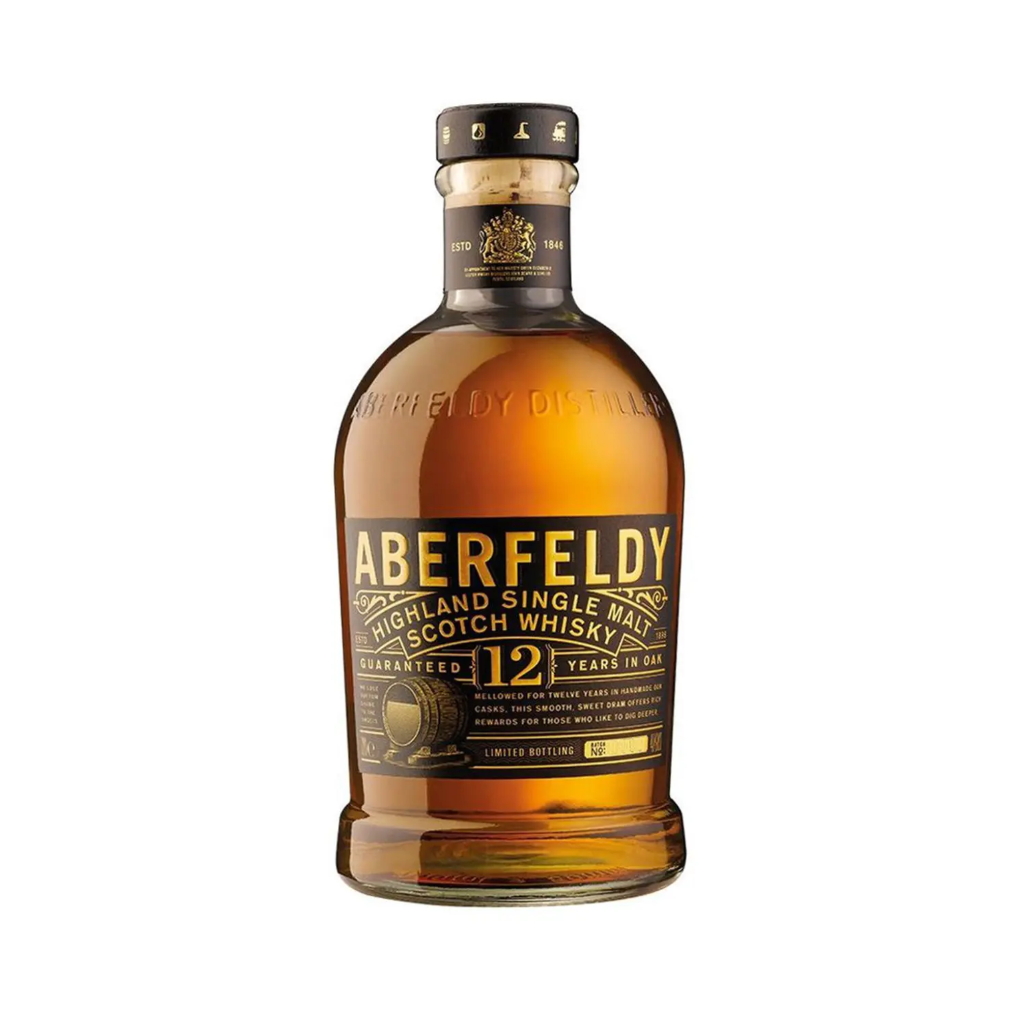 Whisky ABERFELDY 12 Years Single Malt Botella 750ml