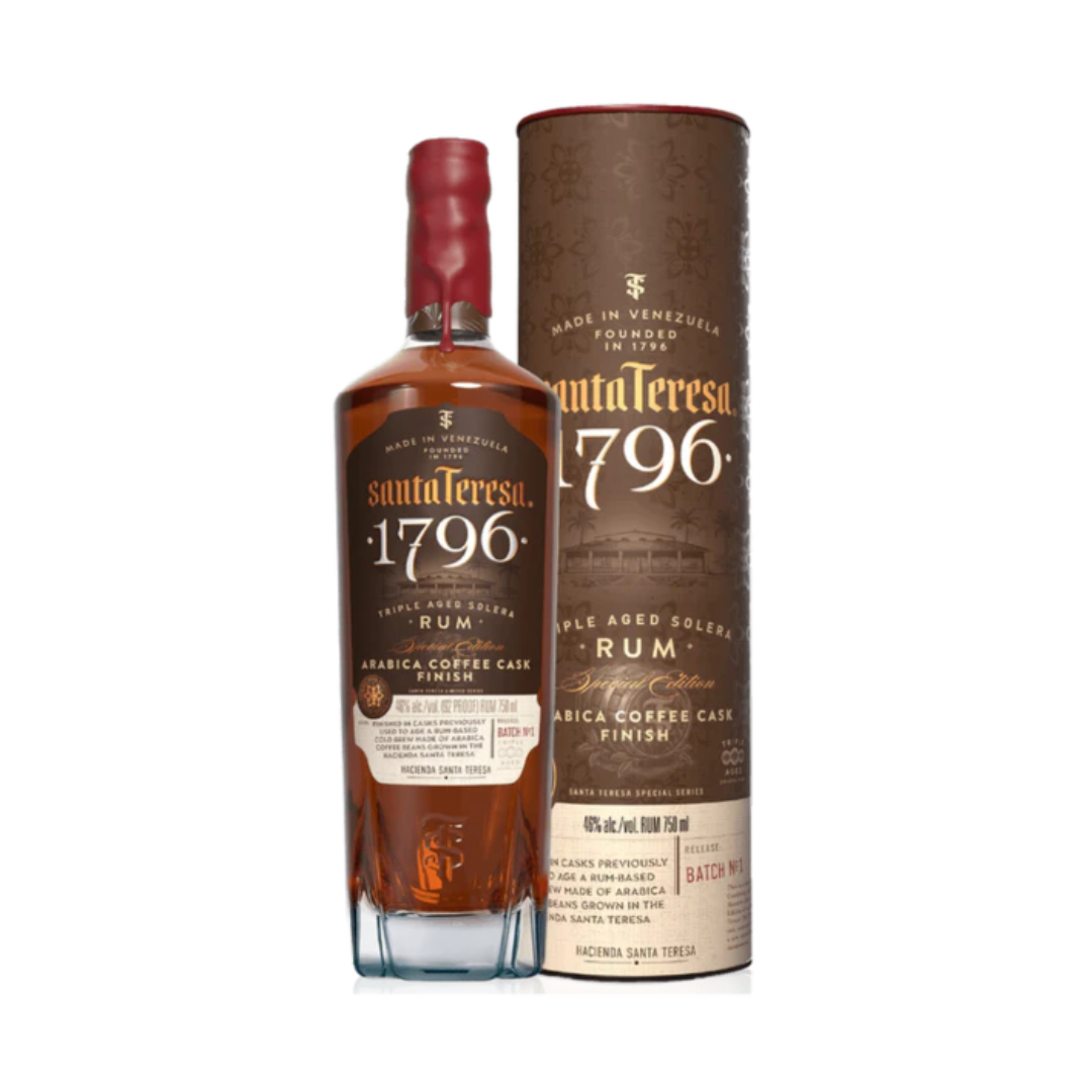 Ron Santa Teresa 1796 Rum Triple Aged Arabica Coffee Cask Finish 750ML