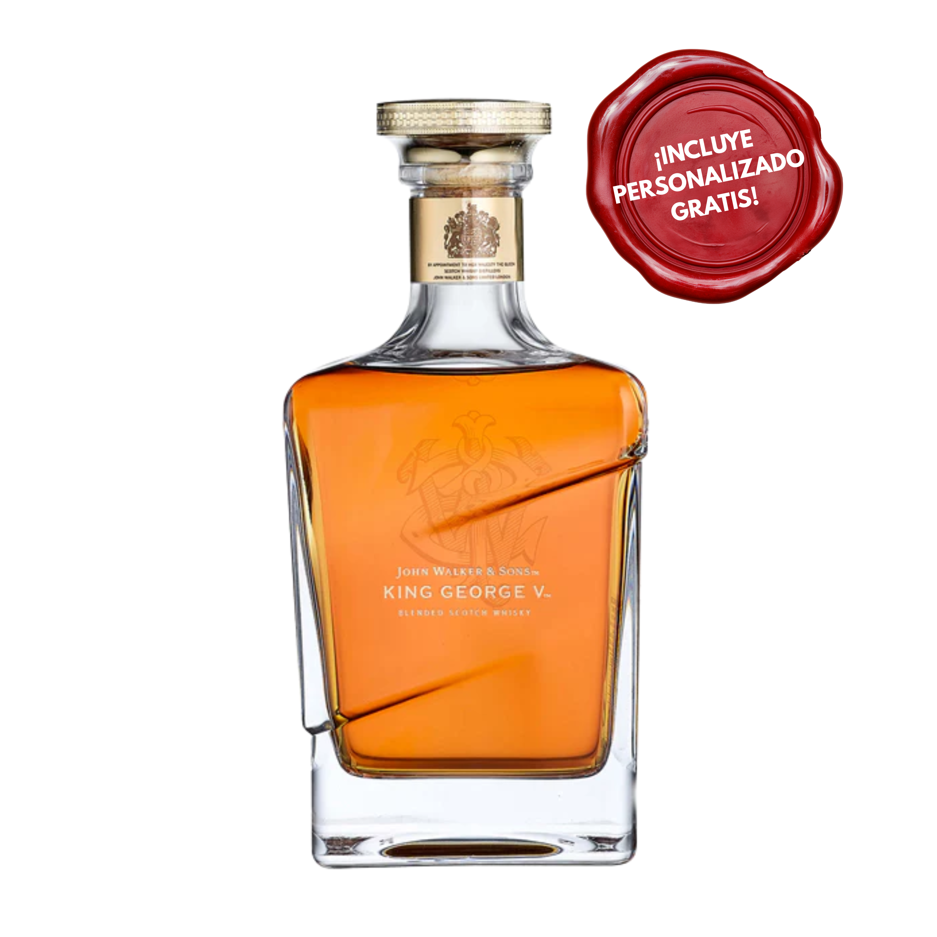 Whisky JOHNNIE WALKER George King Botella 750ml. PERSONALIZADO GRATIS
