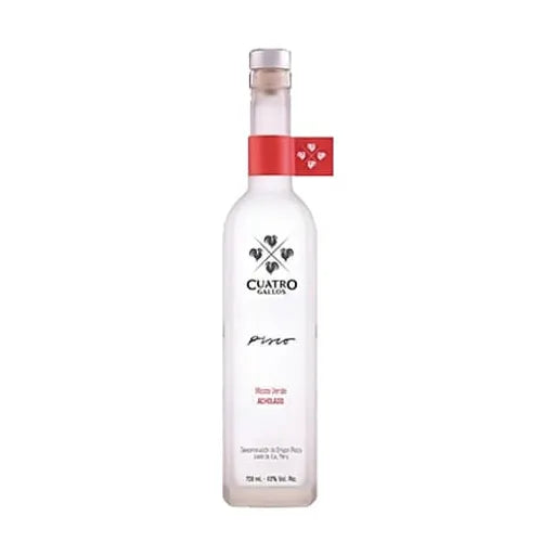 Pisco CUATRO GALLOS Mosto Verde Acholado Botella 700ml