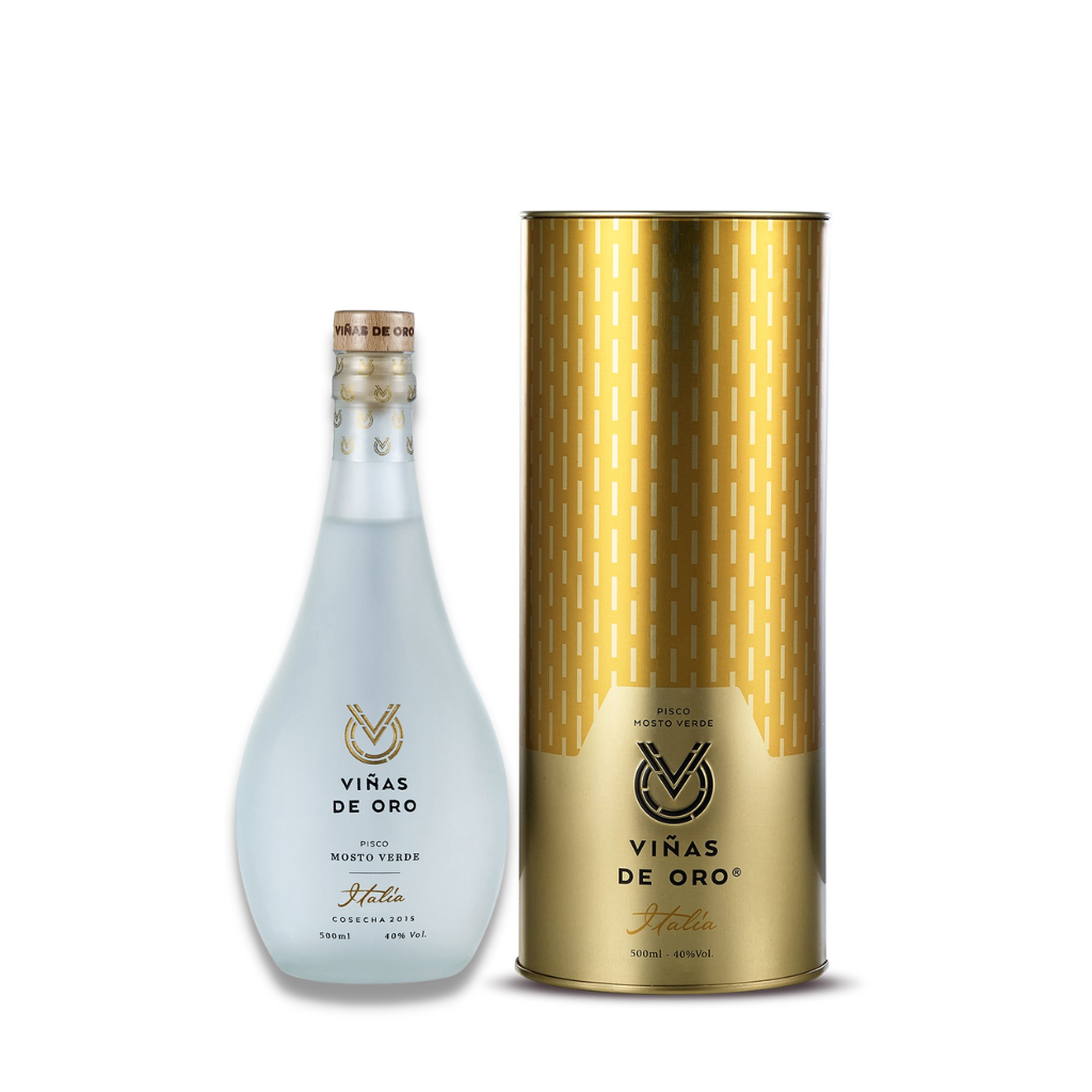 Pisco VIÑAS DE ORO Mosto Verde Italia 500ml