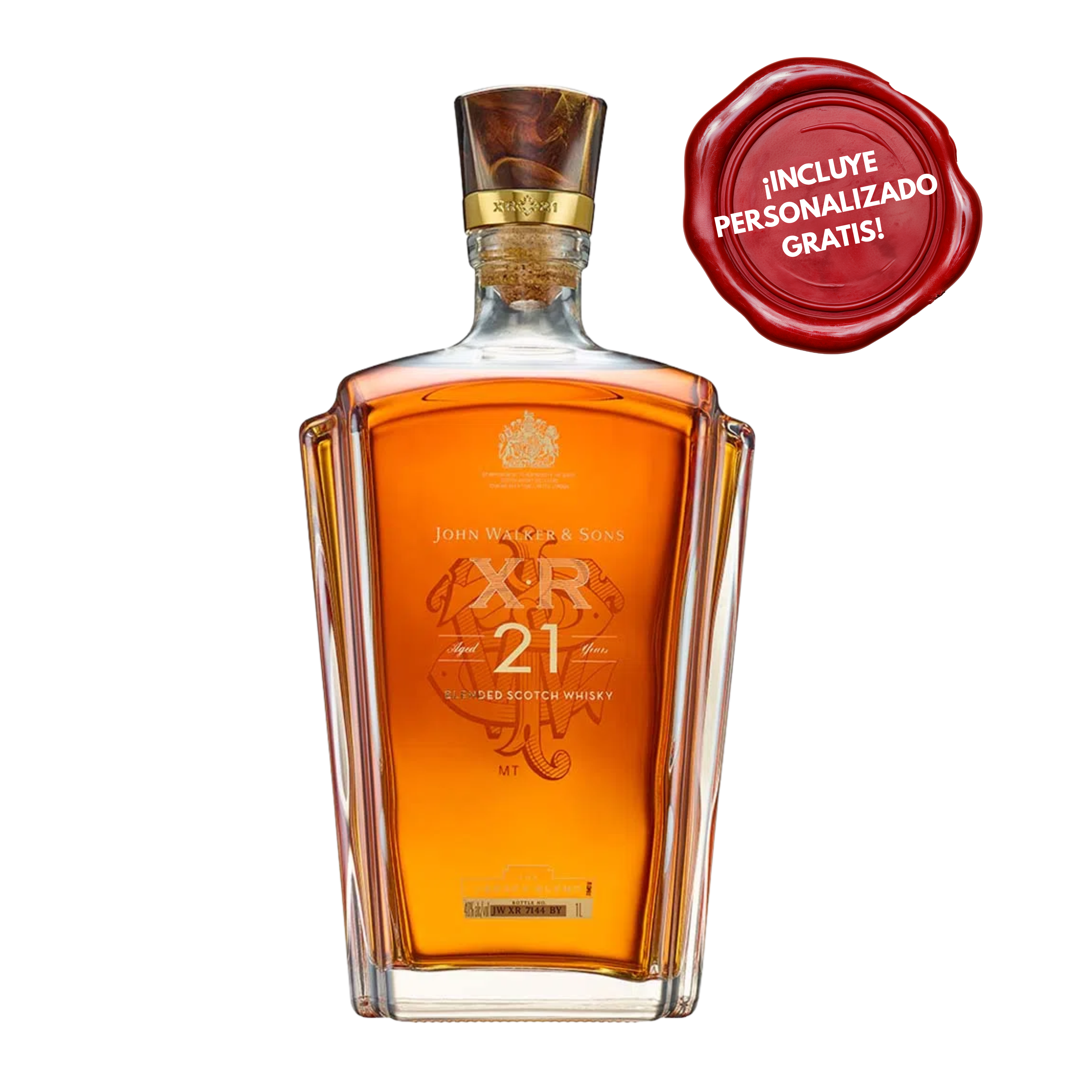 Whisky JOHNNIE WALKER XR 21 Años Botella 750ml PERSONALIZADO GRATIS