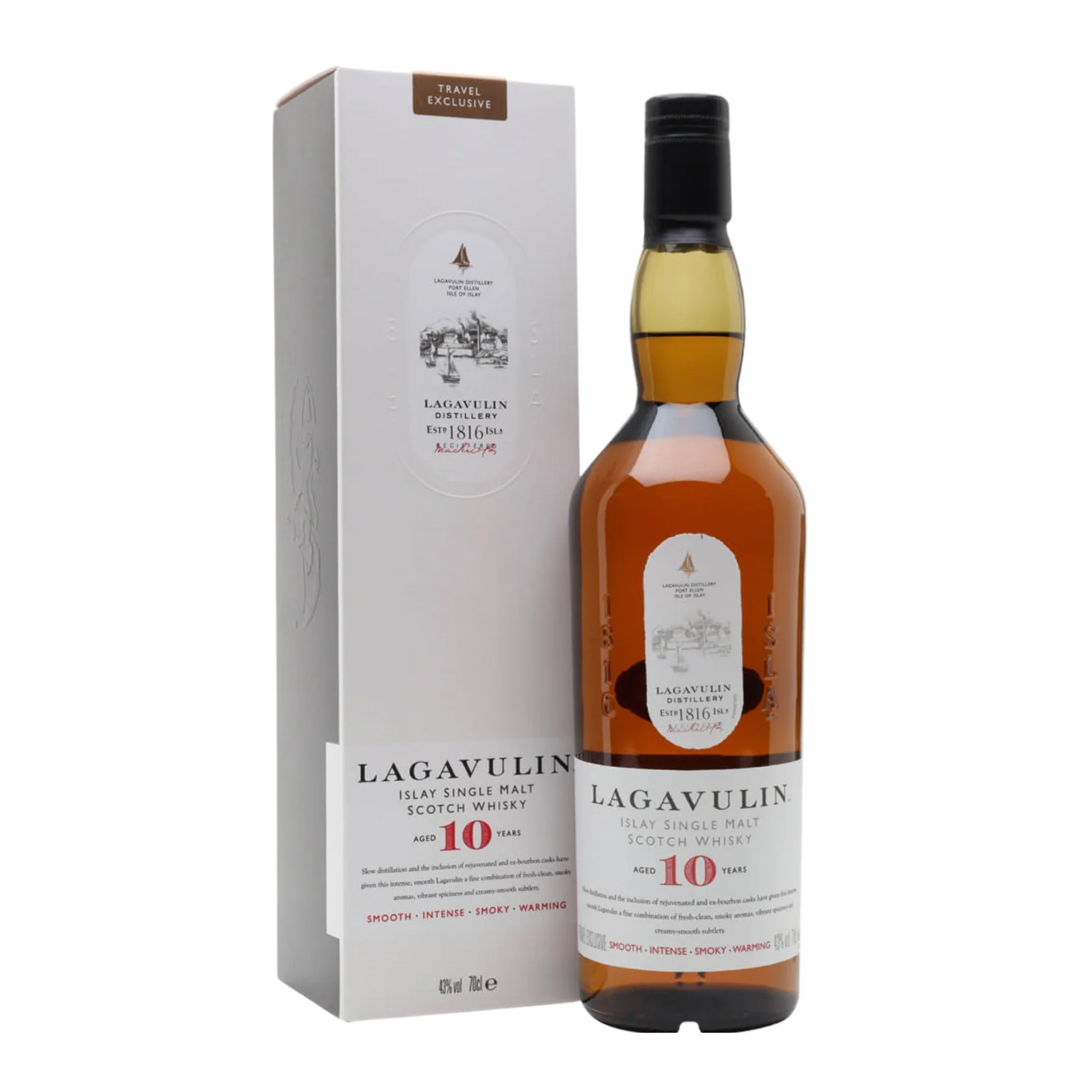 Whisky THE LAGAVULIN 10 Años  Botella 700ml