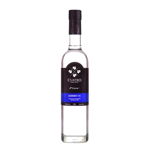 Pisco CUATRO GALLOS Puro Quebranta Botella 700ml