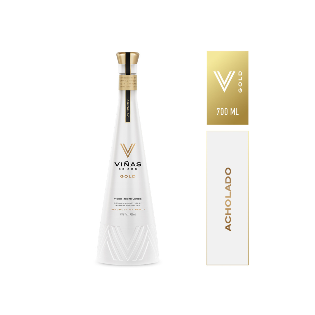 Pisco Viñas de Oro Gold Acholado 700 ml