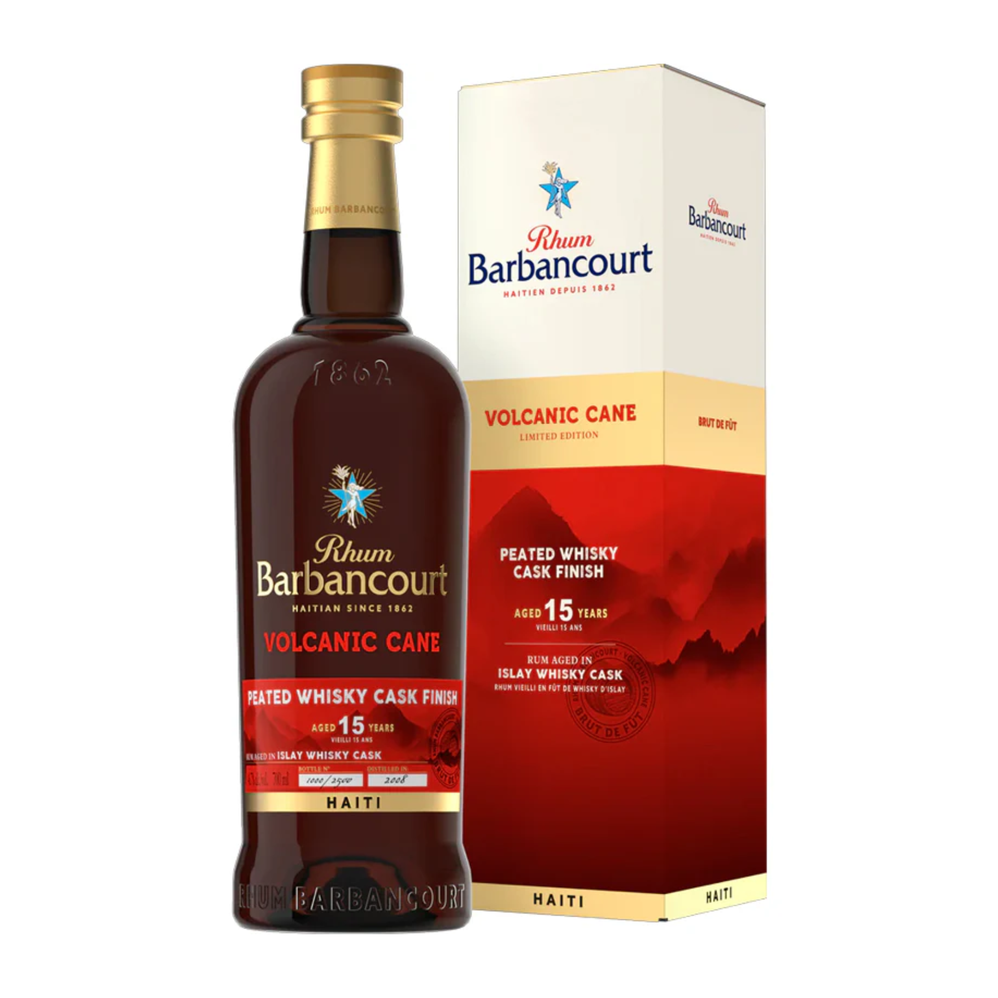 Ron BARBANCOURT 15 Años Volcanic Cane Botella 750ml